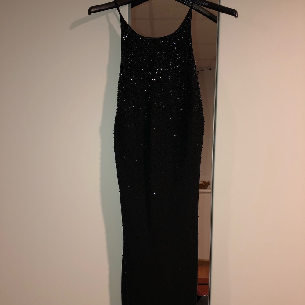 Black sparkly ombre cocktail dress